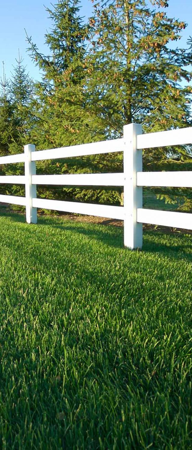 white wooden fencing